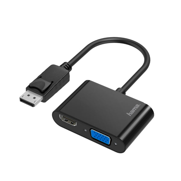 Hama Video-adapter 2in1 DisplayPort-stekker - VGA & HDMI&trade;-aansluiting Ultra-HD 4K