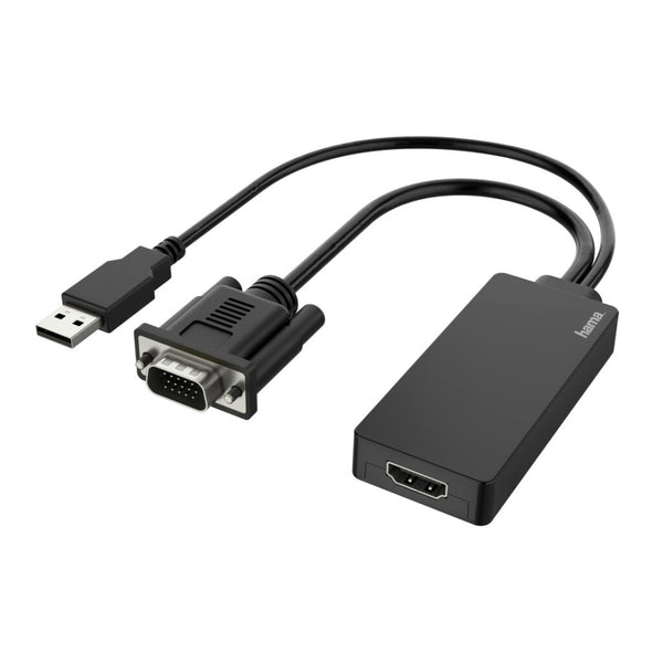 Hama Video-adapter VGA+USB-stekker - HDMI&trade;-aansluiting Full-HD 1080p