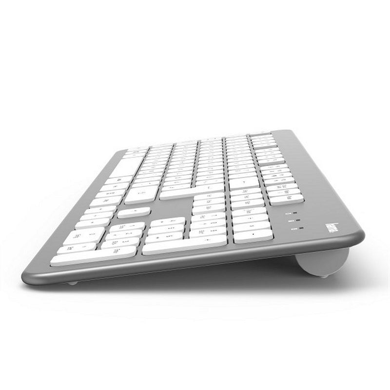 Hama Hama KMW-700 Draadloze Toetsenbord/Muis Set Zilver/Wit US