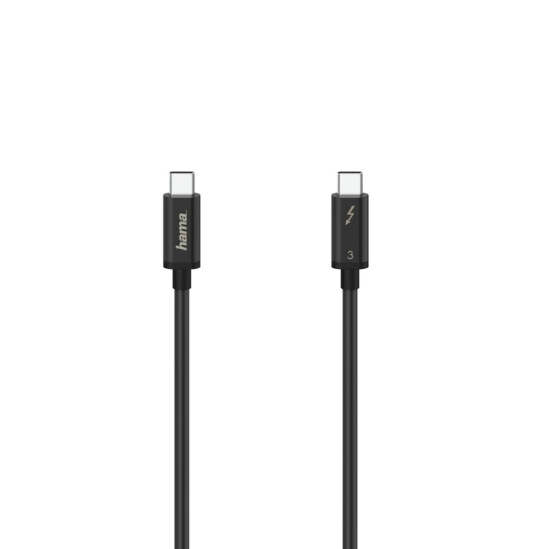 Hama Thunderbolt-3-kabel USB-C 40 Gbit/s 5 A 100 W Ultra-HD 5K 0,50 M