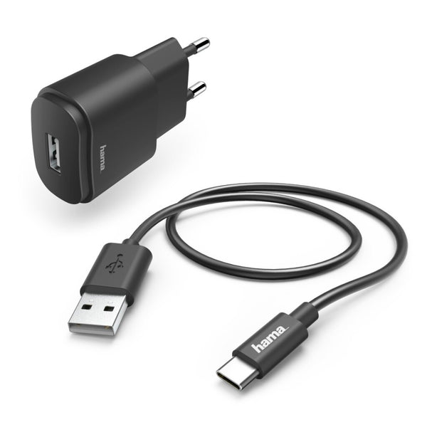 Hama Oplaadset USB-C 12 W Zwart