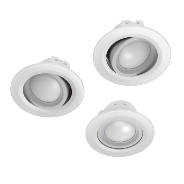 Hama Wifi Led-inbouwspot 5W Zonder Hub Via Spraak/app Te Bedienen 3 St. Wit