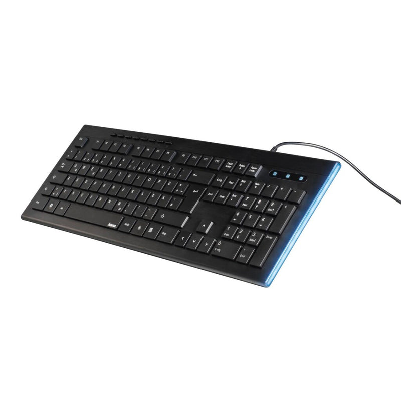 Hama Anzano Multimedia Toetsenbord Met Verlichting Strook