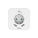 Hama Nachtverlichting + Stopcontact En USB 2,4A 2 Uitgangen Helderheidssensor