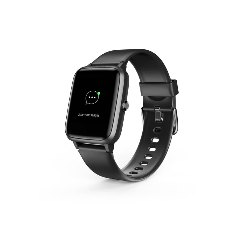 Hama Smartwatch Fit Watch 5910 GPS Waterdicht Hartslag Calorieën Zwart