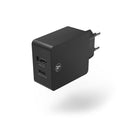 Hama Oplader USB-C Power Delivery (PD)/Qualcomm + USB-A 30 W Zwart