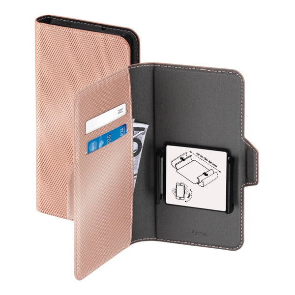 Hama Booklet Smart Move - Metallic Mt. XL App. Tot 7,1 X 14,4 Cm Roségoud