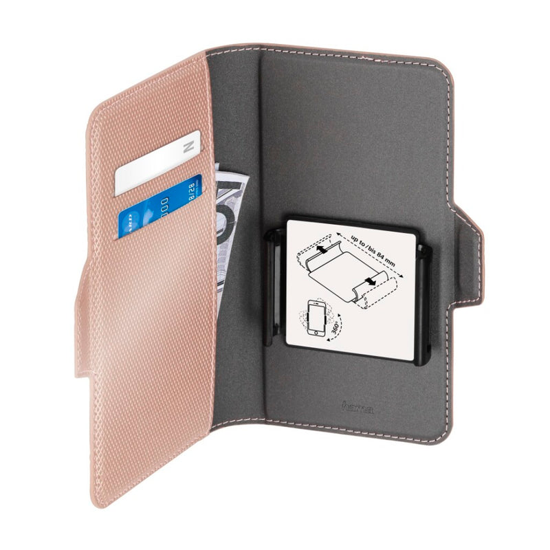 Hama Booklet Smart Move - Metallic Mt. XL App. Tot 7,1 X 14,4 Cm Roségoud