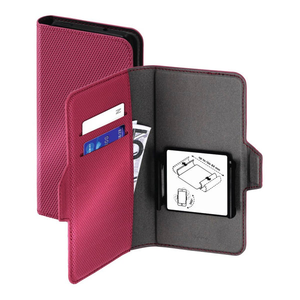 Hama Booklet Smart Move - Metallic Mt. XL App. Tot 7,1 X 14,4 Cm Robijnrood