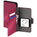 Hama Booklet Smart Move - Metallic Mt. XXL App. Tot 7,8 X 15,8 Cm Robijnrood