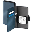 Hama Booklet Smart Move - Metallic Mt. XXL App. Tot 7,8 X 15,8 Cm Staalblauw