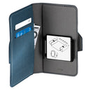 Hama Booklet Smart Move - Metallic Mt. XXL App. Tot 7,8 X 15,8 Cm Staalblauw