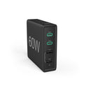 Hama Oplaadstation 60 Watt 4-voudig (2x PD/QC USB-C 2x USB-A) Zwart