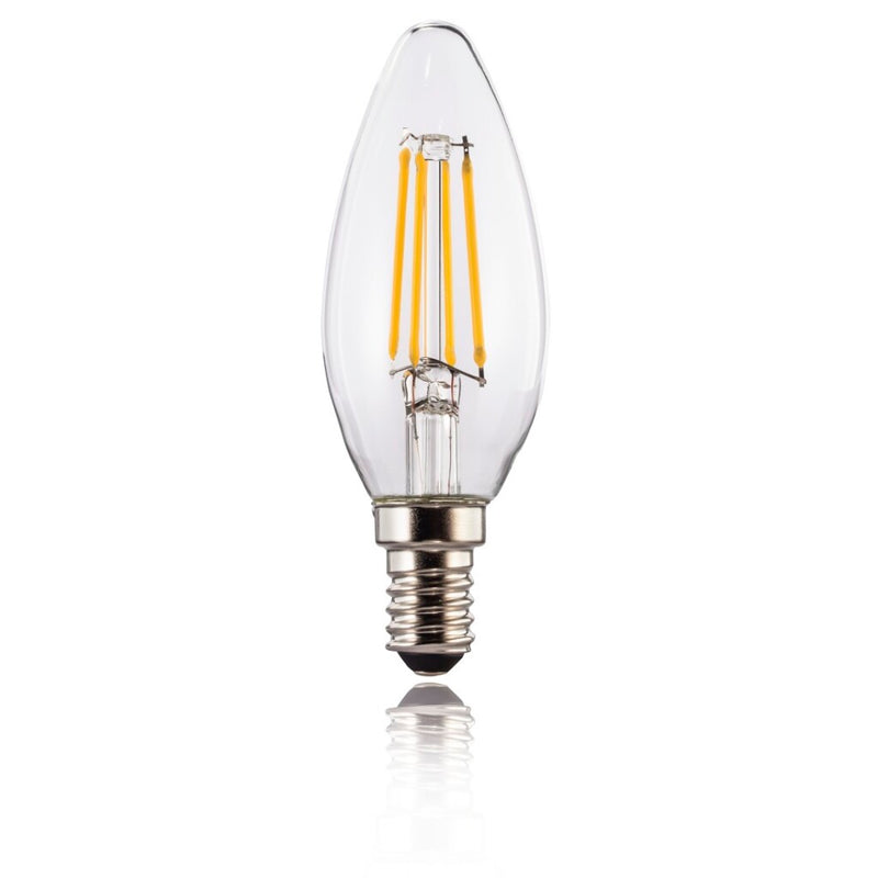 Xavax Led-gloeidraad E14 470lm Verv. 40W Kaarslamp Warm Wit Helder Dimb.