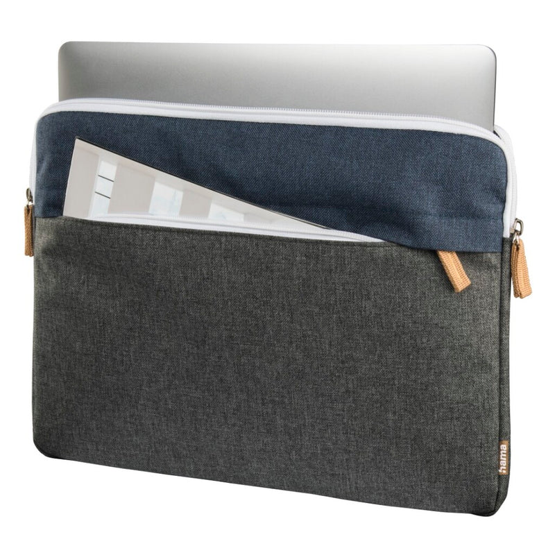 Hama Laptop-sleeve Florence Tot 34 Cm (13,3) Marineblauw//donkergrijs