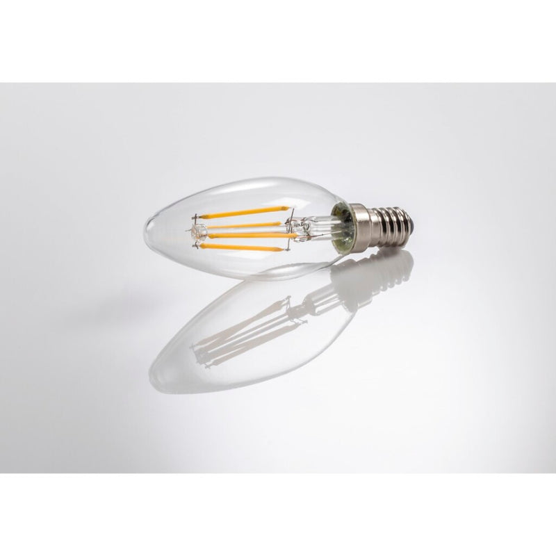 Xavax Led-gloeidraad E14 470lm Verv. 40W Kaarslamp Warm Wit Helder 2 Stuks