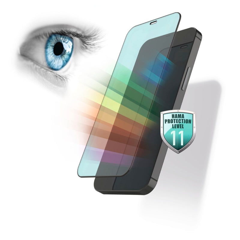 Hama 3D-full-screen-beschermglas Anti-Bluelight+Antibact. IPhone 13/13 Pro