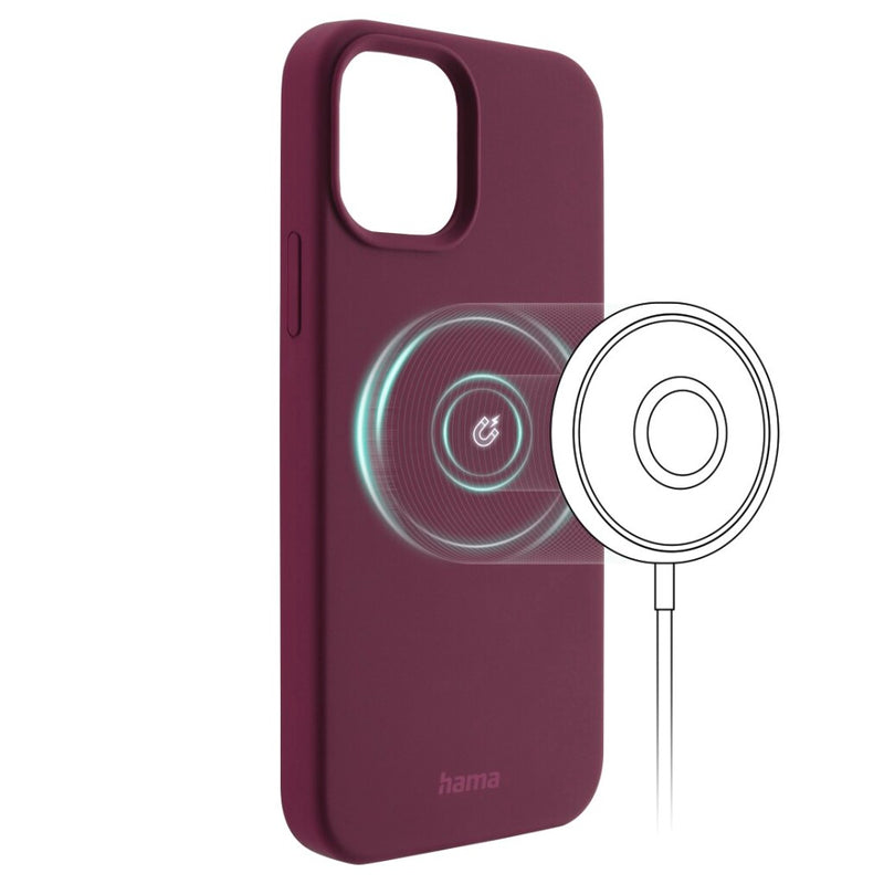 Hama Cover MagCase Finest Feel PRO Voor Apple IPhone 12/12 Pro Bordeaux
