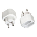 Hama Stopcontactadapter 2-voudig 2x Euro-stopcontact Dubbelpak Wit