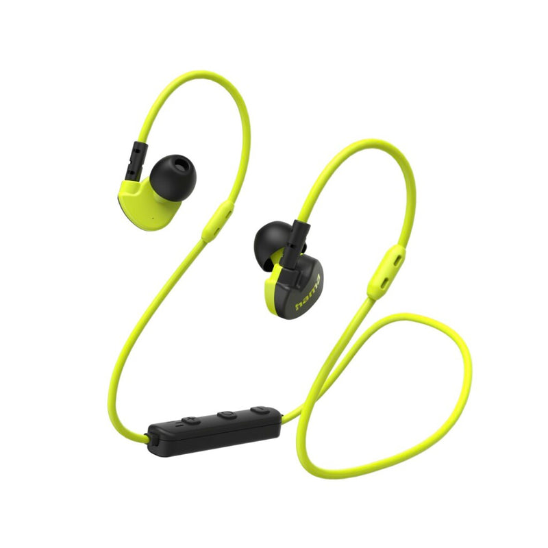 Hama Bluetooth&reg;-koptelefoon Freedom Athletics In-ear Microfoon Zwart/geel