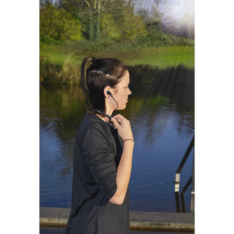 Hama Bluetooth&reg;-koptelefoon Freedom Neck In-ear Microfoon Ear-hook Zwart