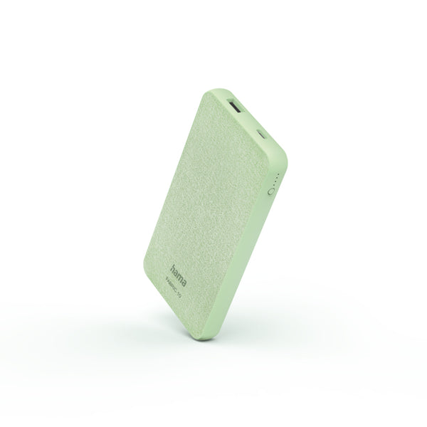 Hama Power Pack 10 10000 mAh 2 Uitgangen USB-C USB-A Groen