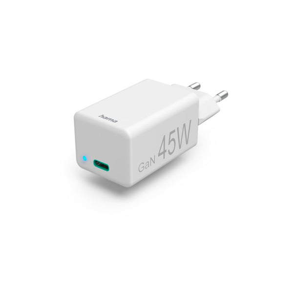 Hama Snellader USB-C PD/Qualcomm&reg;/GaN Mini-oplader 45 W Wit