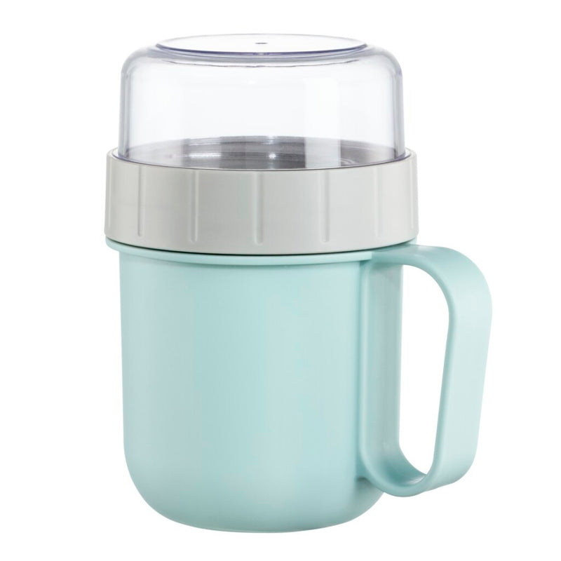 Xavax Mueslibeker To Go Met Topping-deel 2 Vakken 500 + 200 Ml Pastelbl./gr.