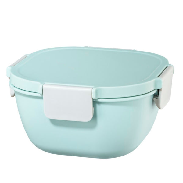 Xavax Lunchbox Groot Voor Magnetron Met Bestek 1700 Ml Pastelblauw/grijs