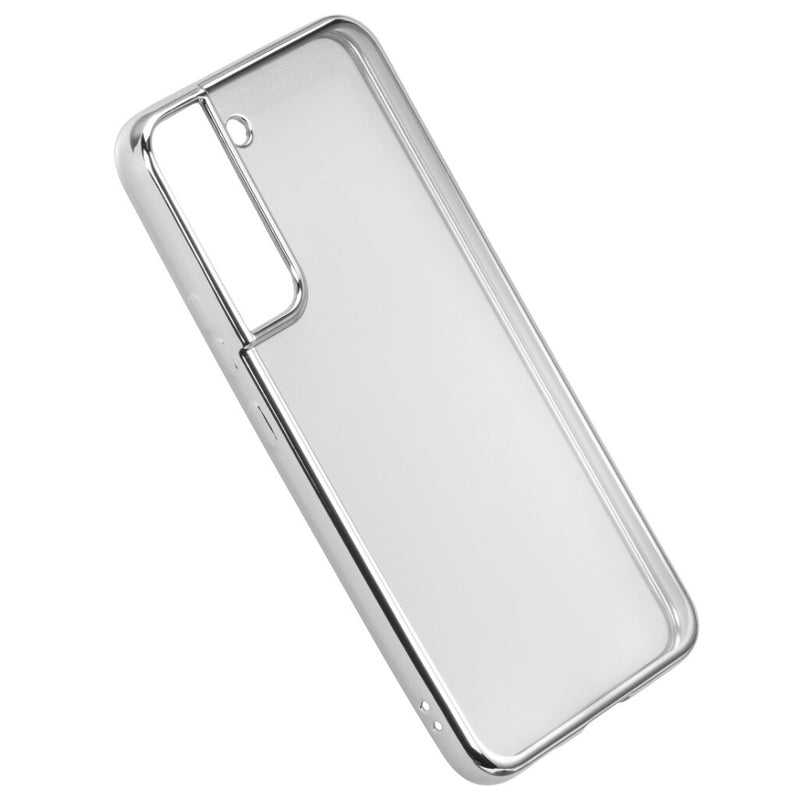 Hama Cover Clear&Chrome Voor Samsung Galaxy S22 (5G) Zilver