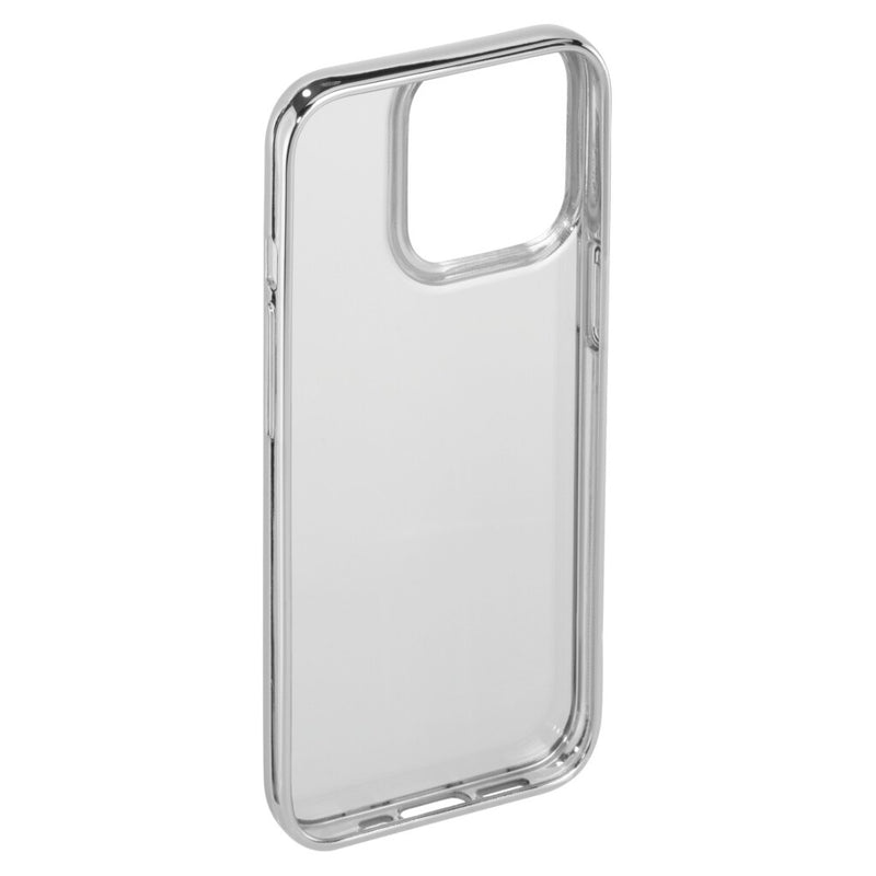 Hama Cover Clear&Chrome Voor Apple IPhone 13 Pro Zilver