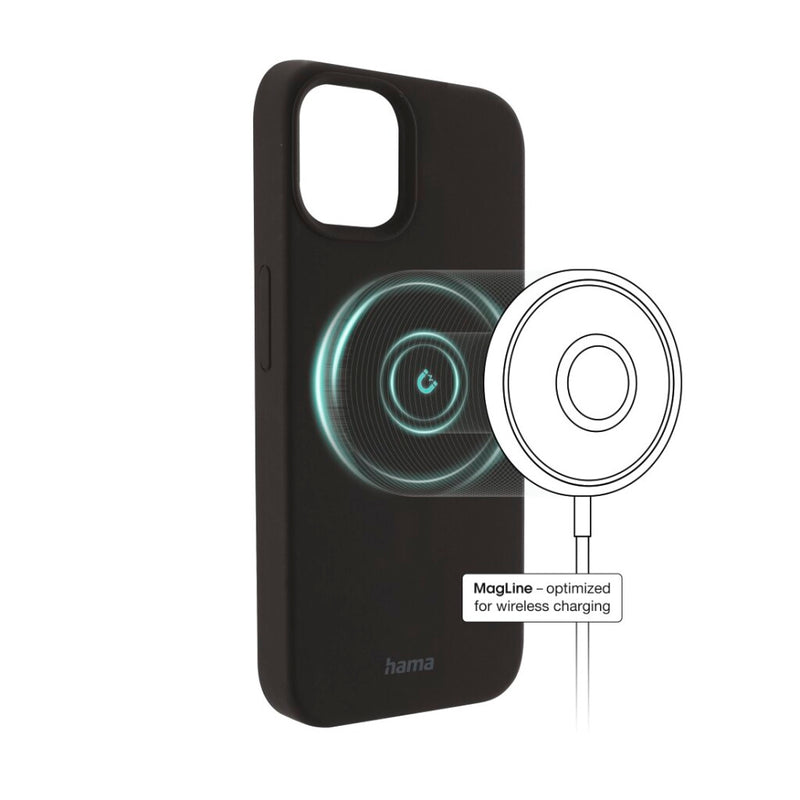 Hama Cover MagCase Finest Feel PRO Voor Apple IPhone 14 Plus Zwart