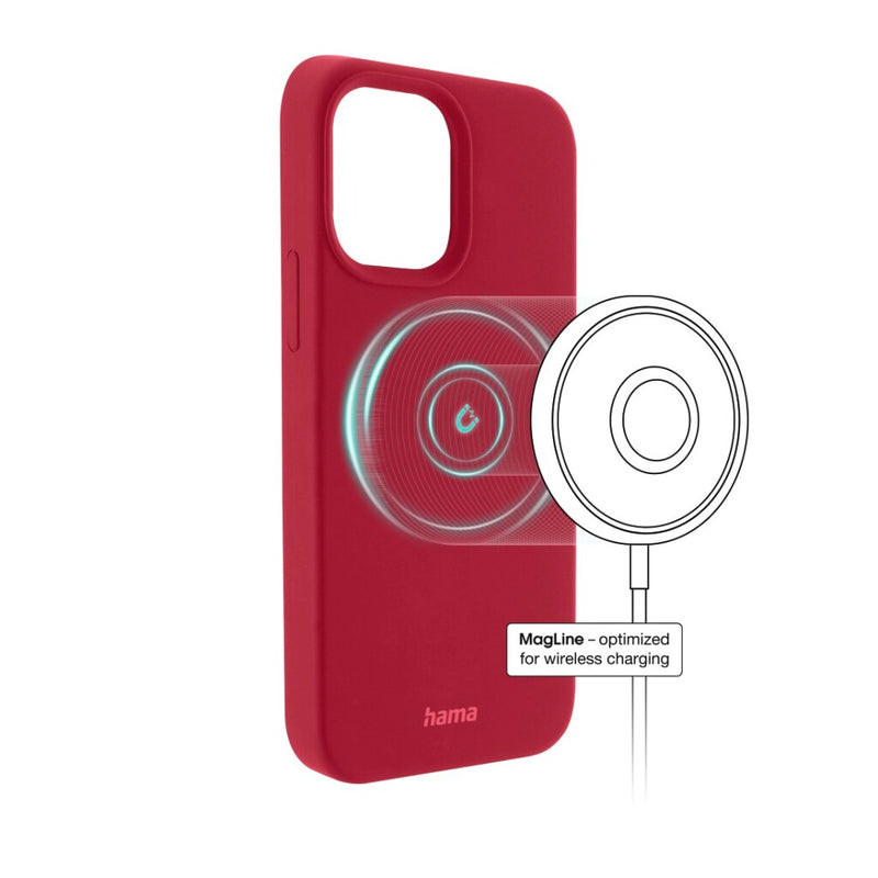 Hama Cover MagCase Finest Feel PRO Voor Apple IPhone 14 Pro Max Rood
