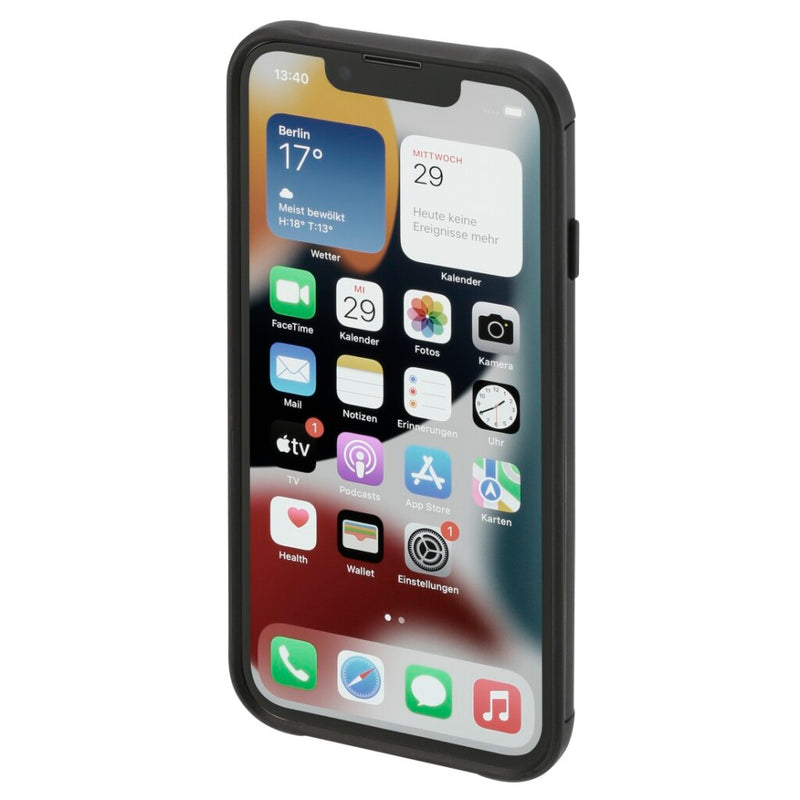Hama Metallic Frame Cover Voor Apple IPhone 14 Pro Max Transparant/zwart