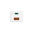 Hama Snellader GaN 1x USB-C PD 1x USB-A QC Mini-oplader 65 W Wit