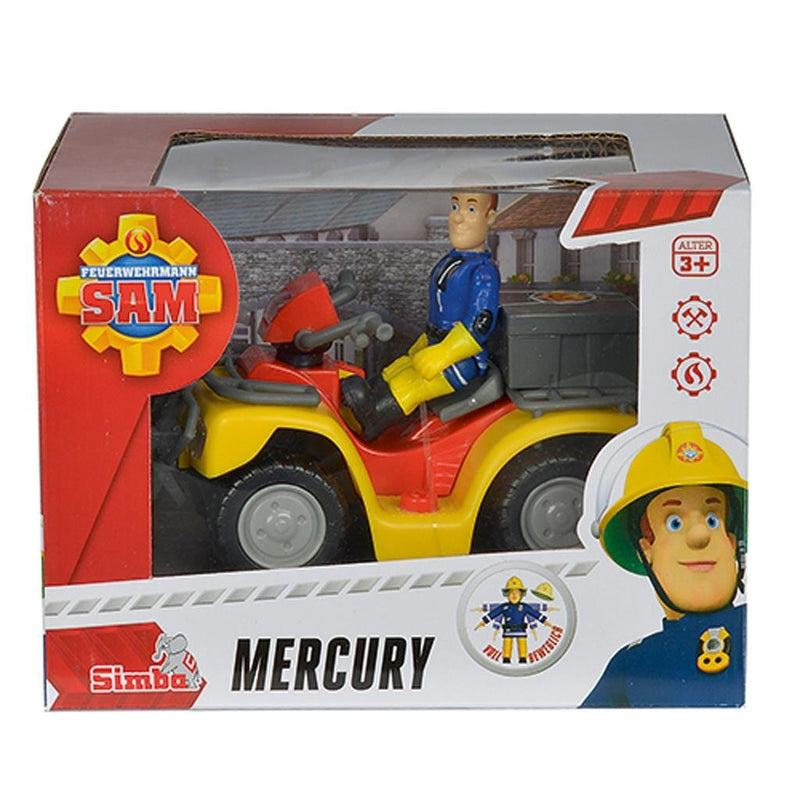 Simba Brandweerman Sam Quad Mercury + Sam en Accessoires