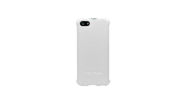 Katinkas Lederen Beschermtasje Twin Flip Classic Wit voor Apple iPhone 5/5S