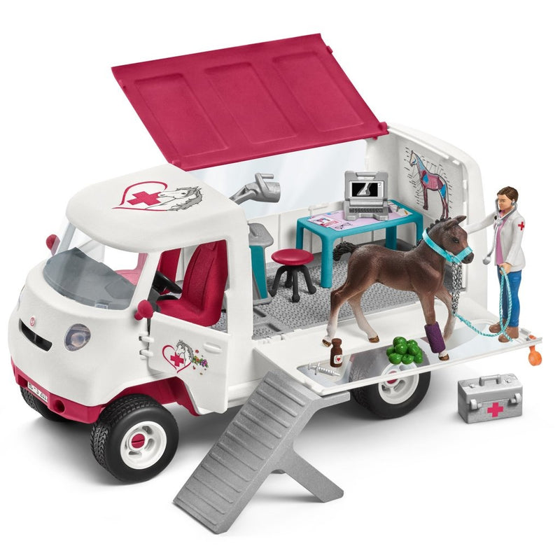 Schleich Mobiele Dierenarts met Hannover Veulen