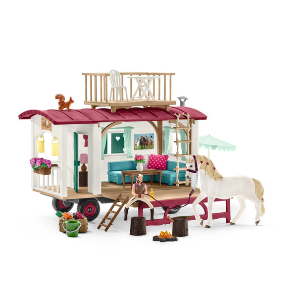 Schleich Horse Club Caravan met Figuur en Paar + Accessoires