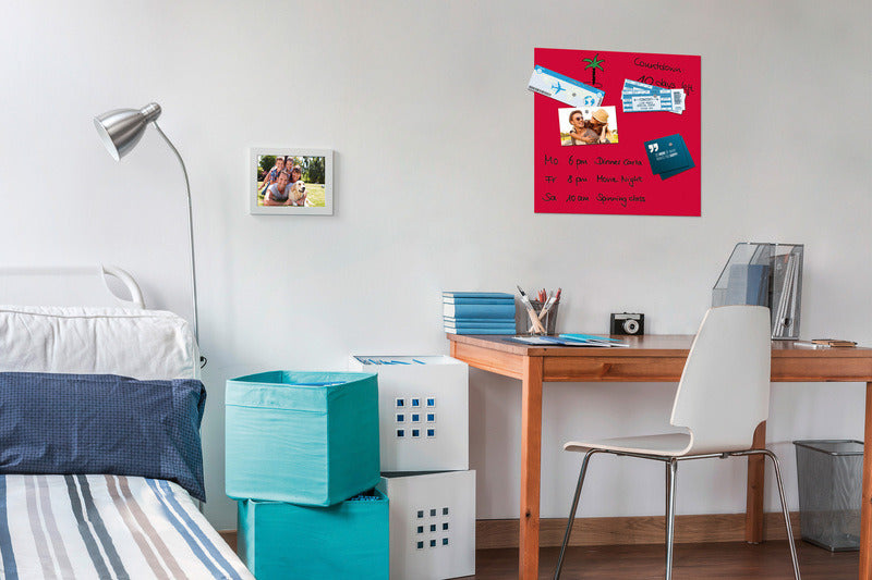 Sigel SI-B1102 Glasmagneetbord Be!Board 450x450mm Rood