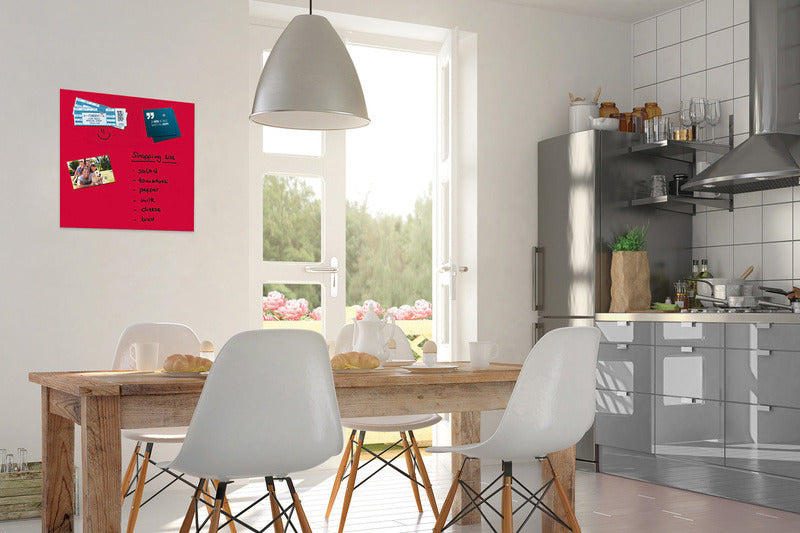 Sigel SI-B1102 Glasmagneetbord Be!Board 450x450mm Rood