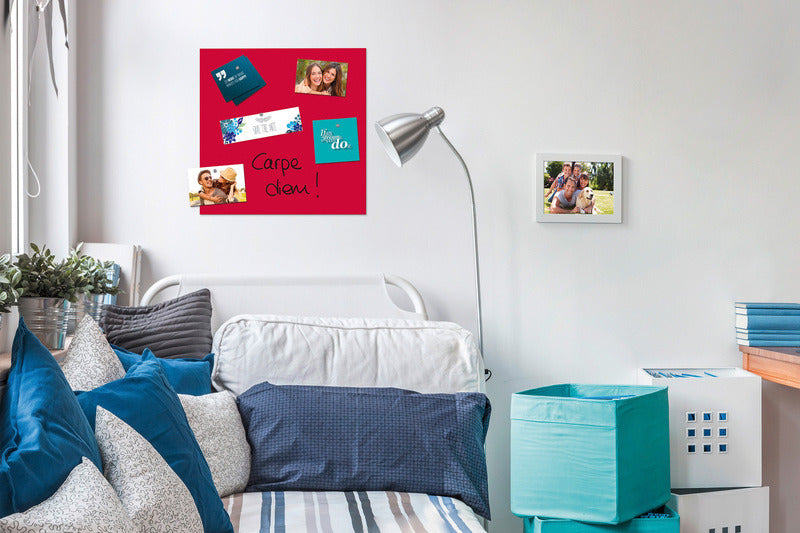 Sigel SI-B1102 Glasmagneetbord Be!Board 450x450mm Rood