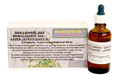 World Of Herbs Fytotherapie Dek-luiheid / Onwilligheid Reu / Kater 50 ML