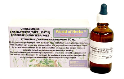 World Of Herbs Fytotherapie Urineverlies Teef / Poes 50 ML