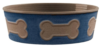 Tarhong Voerbak Print Bot Melamine Indigo Blauw 18X18X6,5 CM 1890 ML