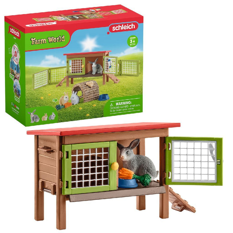 schleich FARM WORLD Konijnenhok 42420