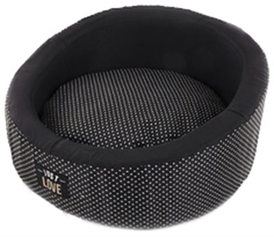 Zzzmartin Sellier Hondenmand Just Love Rond Zwart 57X57X27 CM