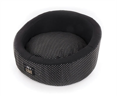 Martin Sellier Hondenmand Just Love Rond Zwart 70X70X27 CM
