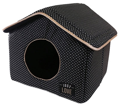 Zzzmartin Sellier Hondenmand Kattenmand Huis Just Love Zwart 43X43X40 CM