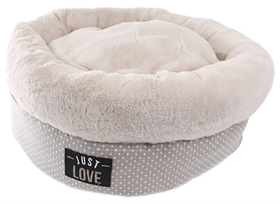 Martin Sellier Hondenkussen Just Love Rond Taupe 45X45X17 CM